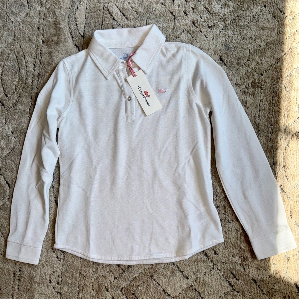 Vineyard vines girls long sleeve polo